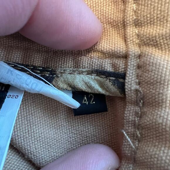 Roberto Cavalli Tan Cotton Stretch Gold Metal Pocket Logo Straight Pants Size 8 - Picture 6 of 11